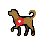 Emoji Perro de servicio en OpenMoji