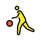 Person Bouncing Ball emoji on OpenMoji