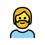 Emoji Persona con barba en OpenMoji