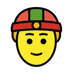 Emoji Persona con gorro chino en OpenMoji