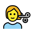 Person Getting Haircut emoji on OpenMoji