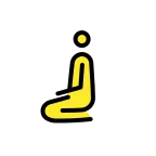 Person Kneeling emoji on OpenMoji