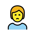 Person Frowning emoji on OpenMoji