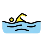 Person Swimming emoji on OpenMoji