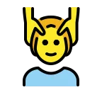 Emoji Persona recibiendo masaje en OpenMoji