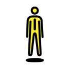 Person in Suit Levitating emoji on OpenMoji