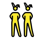 People with Bunny Ears emoji on OpenMoji