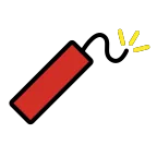 Firecracker emoji on OpenMoji