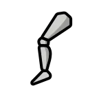 Emoji Pierna mecánica en OpenMoji