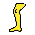 Emoji Pierna en OpenMoji