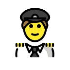 Man Pilot emoji on OpenMoji