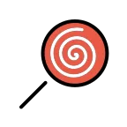 Lollipop emoji on OpenMoji