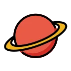 Ringed Planet emoji on OpenMoji