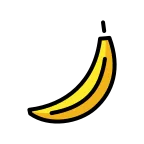 Emoji Plátano en OpenMoji