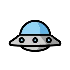 Flying Saucer emoji on OpenMoji