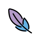 Feather emoji on OpenMoji
