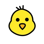 Emoji Pollito en OpenMoji