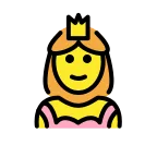 Emoji Princesa en OpenMoji