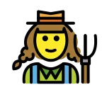 Emoji Profesional de la agricultura mujer en OpenMoji
