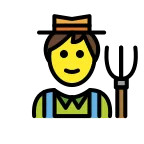 Emoji Profesional de la agricultura en OpenMoji