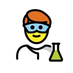 Man Scientist emoji on OpenMoji