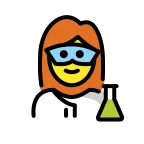 Emoji Profesional de la ciencia mujer en OpenMoji