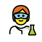 Scientist emoji on OpenMoji