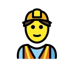 Emoji Profesional de la construcción hombre en OpenMoji