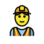 Construction Worker emoji on OpenMoji