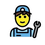 Emoji Profesional de la mecánica en OpenMoji