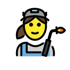 Woman Factory Worker emoji on OpenMoji