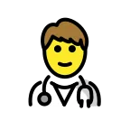 Emoji Profesional sanitario hombre en OpenMoji