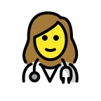 Woman Health Worker emoji on OpenMoji