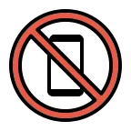 Emoji Prohibido el uso de móviles en OpenMoji