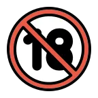No One Under Eighteen emoji on OpenMoji