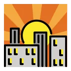 Sunset emoji on OpenMoji