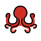Octopus emoji on OpenMoji