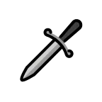 Dagger emoji on OpenMoji