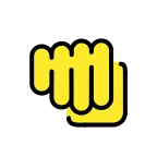 Oncoming Fist emoji on OpenMoji