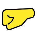 Emoji Puño hacia la izquierda en OpenMoji