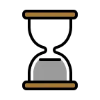 Emoji Reloj de arena sin tiempo en OpenMoji