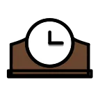 Mantelpiece Clock emoji on OpenMoji