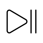 Play or Pause Button emoji on OpenMoji