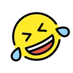 Emoji Revolcándose de risa en OpenMoji