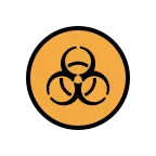 Biohazard emoji on OpenMoji