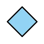Large Blue Diamond emoji on OpenMoji