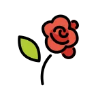 Rose emoji on OpenMoji