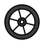 Emoji Rueda en OpenMoji