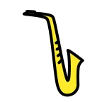 Emoji Saxofón en OpenMoji