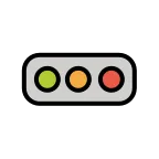 Horizontal Traffic Light emoji on OpenMoji